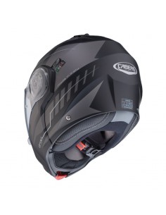 casco moto modulare caberg droid blaze nero opaco antracite vendita online Como 2