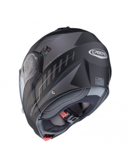 casco moto modulare caberg droid blaze nero opaco antracite vendita online Como