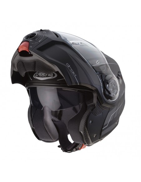 casco moto modulare caberg droid blaze nero opaco antracite vendita online Como