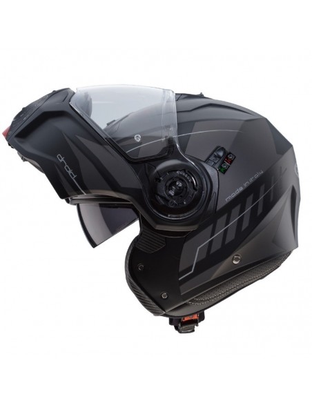 casco moto modulare caberg droid blaze nero opaco antracite vendita online Como