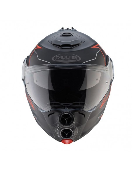 casco moto modulare caberg droid blaze nero rosso opaco vendita online Como