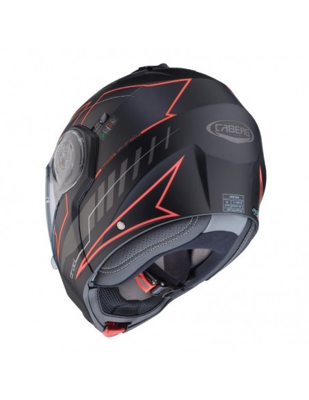 casco moto modulare caberg droid blaze nero rosso opaco vendita online Como