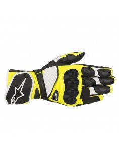 guanti moto alpinestars sp 1 v2 black white yellow fluo vendita online Como