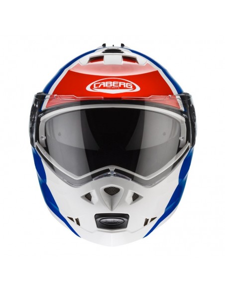casco moto modulare caberg duke II impact bianco rosso blu vendita online Como