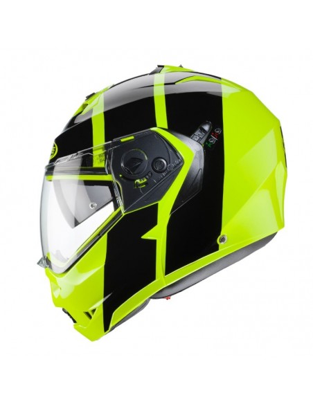 casco moto modulare caberg duke II impact giallo fluo nero vendita online Como