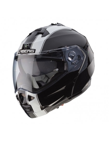 casco moto modulare caberg duke II legend nero bianco vendita online Como