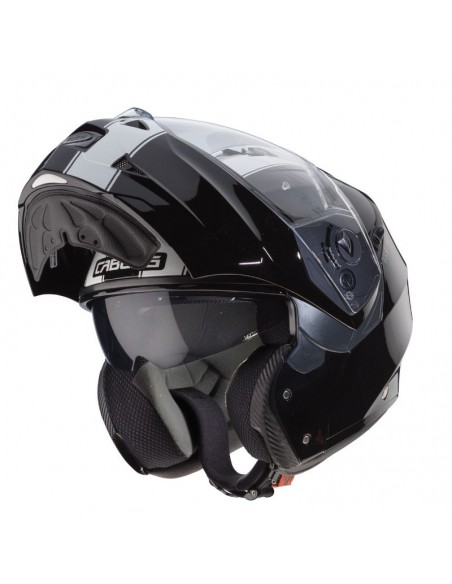 casco moto modulare caberg duke II legend nero bianco vendita online Como