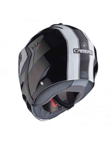 casco moto modulare caberg duke II legend nero bianco vendita online Como