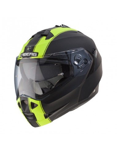 casco moto modulare caberg duke II legend nero opaco giallo fluo vendita online Como