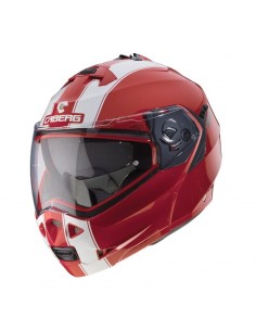 casco moto modulare caberg duke II legend rosso bianco vendita online Como
