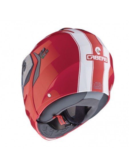 casco moto modulare caberg duke II legend rosso bianco vendita online Como