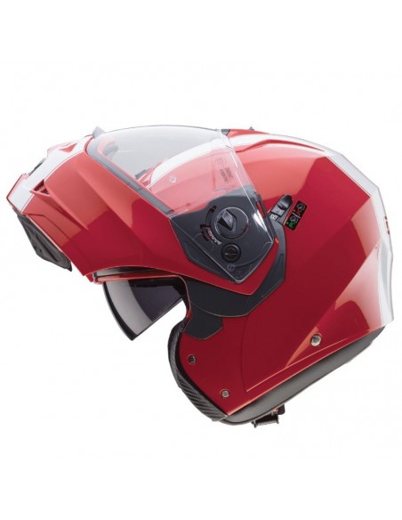 casco moto modulare caberg duke II legend rosso bianco vendita online Como