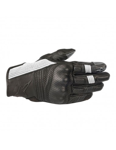 guanti moto alpinestars mustang v2 black white vendita online Como