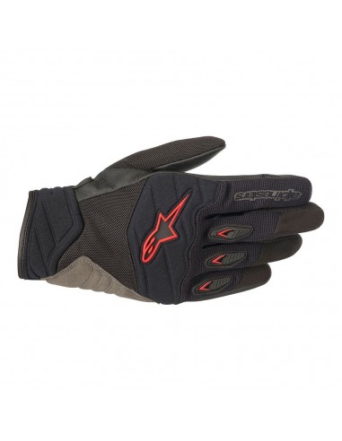 guanti moto alpinestars shore black red vendita online Como