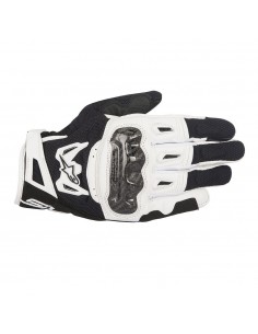 guanti moto alpinestars smx 2 air carbon v2 glove black white vendita online Como