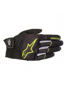 guanti moto alpinestars atom black yellow fluo vendita online Como