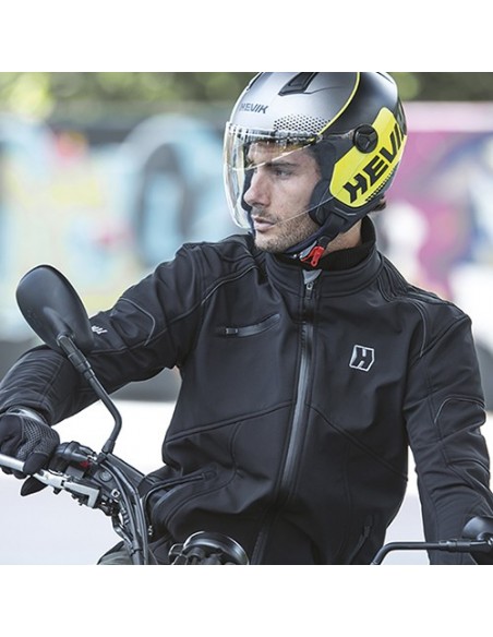 giacca moto HEVIK Antares nero vendita online Como