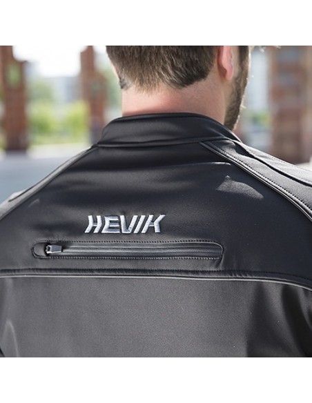 giacca moto HEVIK Antares nero vendita online Como