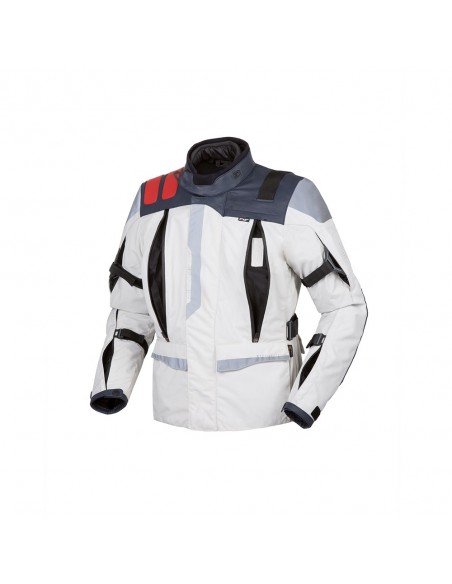 Giacca moto TUR J-one grigio-rosso vendita online Como