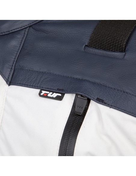 Giacca moto TUR J-one grigio-rosso vendita online Como