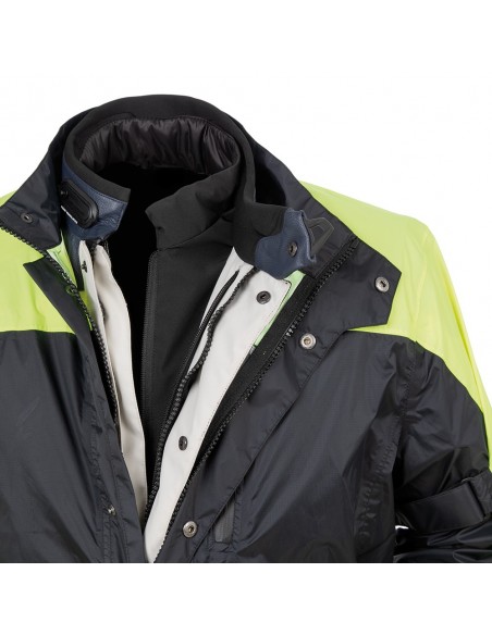 Giacca moto TUR J-one grigio-rosso vendita online Como