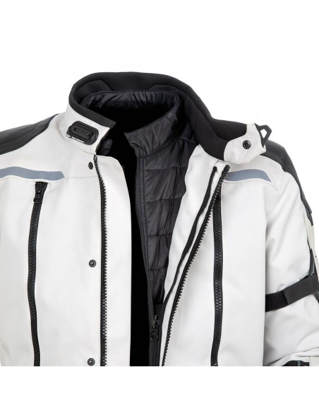 Giacca moto TUR J-two grigio nero vendita online Como