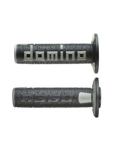 accessori moto DOMINO coppia manopole nero grigio A36041C4052   vendita online Como