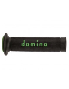 DOMINO Coppia manopole domino snake verde-nero Manopole Moto // Couple handle grips domino snake green-black Knobs Motorcycle