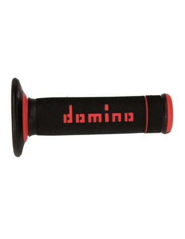 accessori moto DOMINO coppia manopole nero rosso A19041C4240A7 0   vendita online Como
