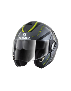 casco moto modulare SHARK Evoline  series3 antracite nero giallo vendita online Como