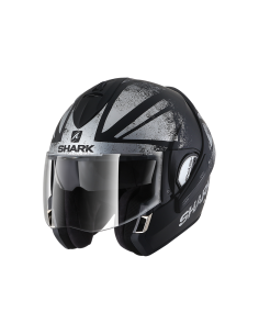 casco moto modulare SHARK Evoline  series3 nero cromo argento vendita online Como