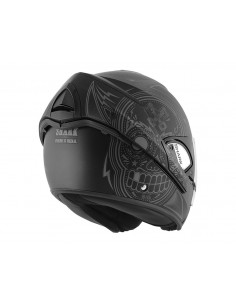 casco moto modulare SHARK Evoline  series3 nero mat argento vendita online Como 2