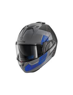casco moto modulare SHARK evo one 2 antracite nero blu mat vendita online Como