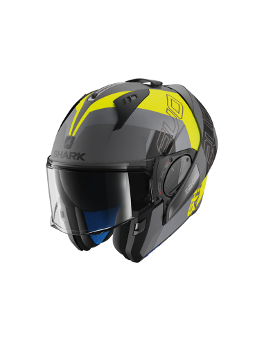 casco moto modulare SHARK evo one 2 antracite nero giallo fluo vendita online Como