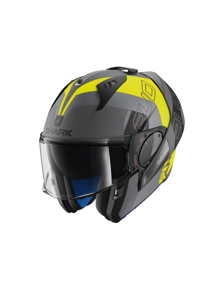 casco moto modulare SHARK evo one 2 antracite nero giallo fluo vendita online Como