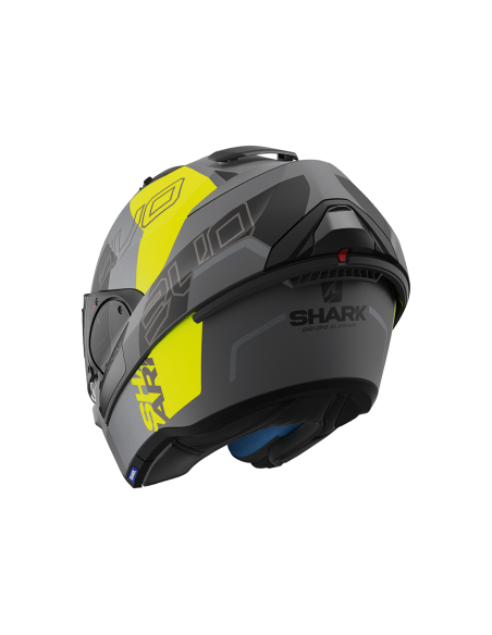 casco moto modulare SHARK evo one 2 antracite nero giallo fluo vendita online Como