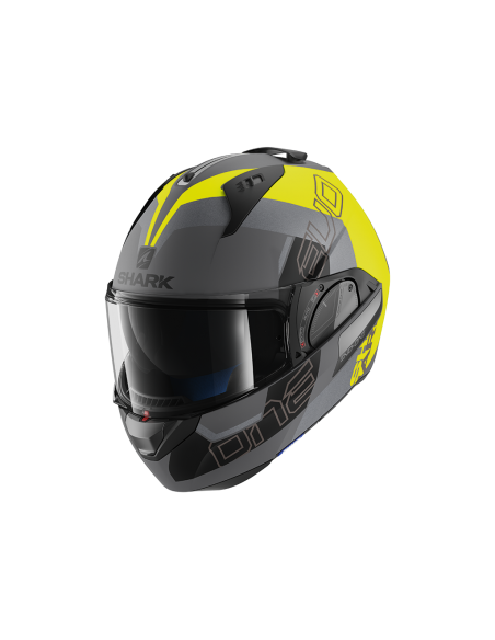 casco moto modulare SHARK evo one 2 antracite nero giallo fluo vendita online Como