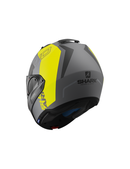 casco moto modulare SHARK evo one 2 antracite nero giallo fluo vendita online Como