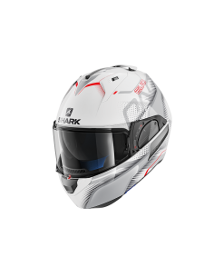 casco moto modulare SHARK evo one 2 bianco argento rosso vendita online Como