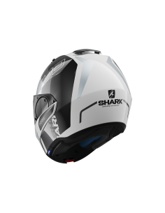 casco moto modulare SHARK evo one 2 bianco nero silver vendita online Como 2
