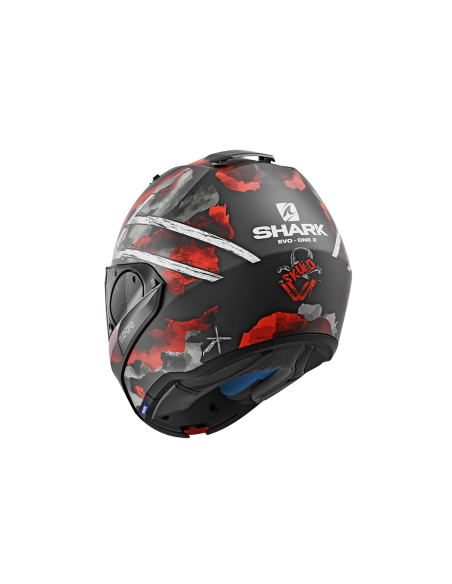 casco moto modulare SHARK evo one 2 nero red bianco vendita online Como