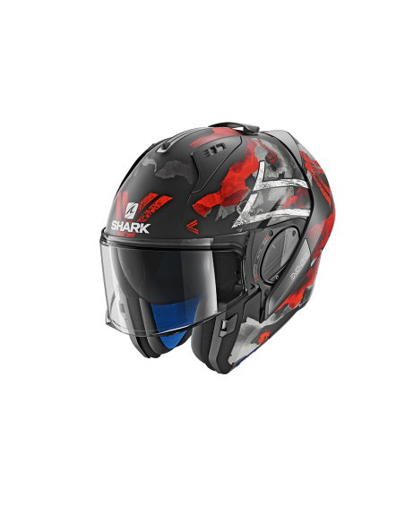 casco moto modulare SHARK evo one 2 nero red bianco vendita online Como