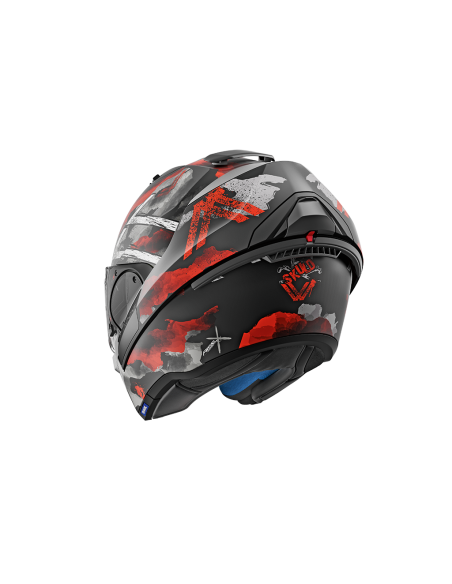 casco moto modulare SHARK evo one 2 nero red bianco vendita online Como