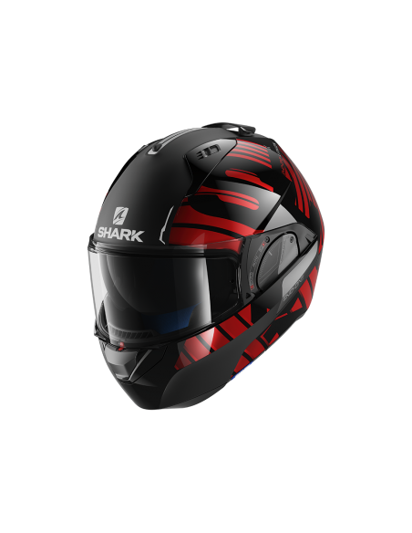 casco moto modulare SHARK evo one 2 nero rosso vendita online Como