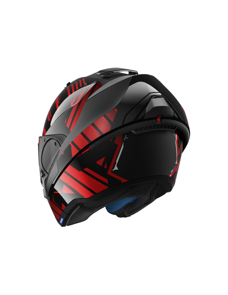 casco moto modulare SHARK evo one 2 nero rosso vendita online Como