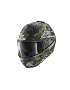 casco moto modulare SHARK evo one 2 nero verdone vendita online Como