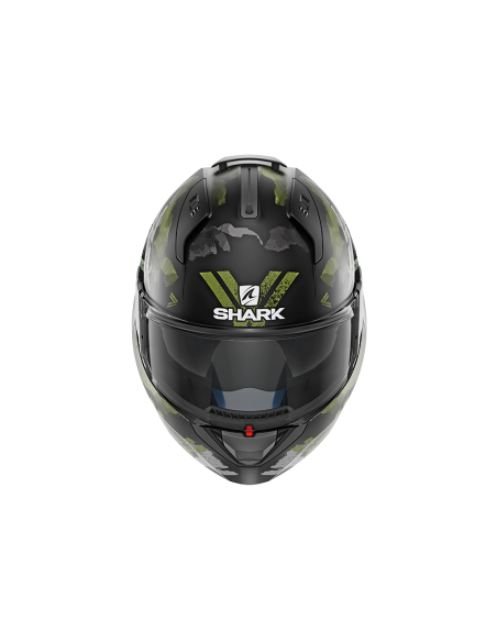 casco moto modulare SHARK evo one 2 nero verdone vendita online Como