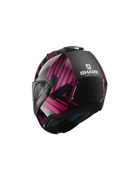 casco moto modulare SHARK evo one 2 nero viola vendita online Como