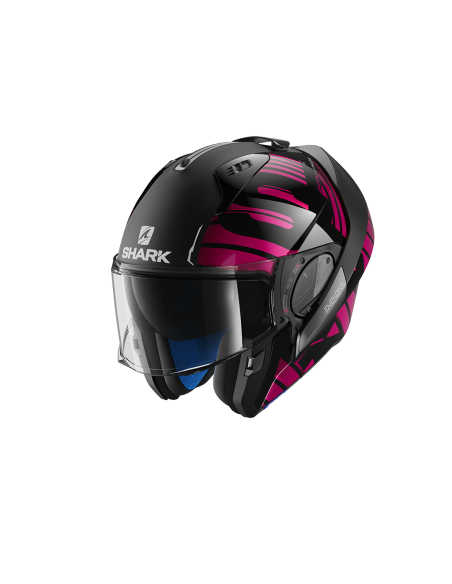 casco moto modulare SHARK evo one 2 nero viola vendita online Como