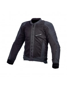 giacca moto traforata MACNA Velocity night eye nero vendita online Como